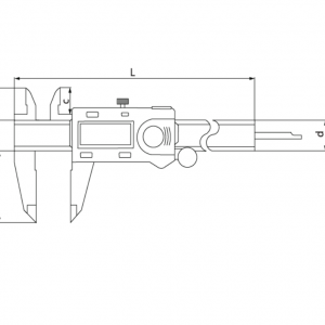 ASİMETO Saatli Kumpas 0-300mm